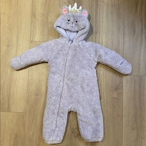 Adorable Koala Kids Baby Purple Mouse Onesie Winter Suit with Crown